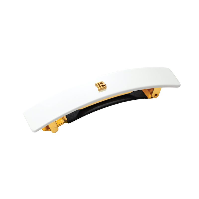 Белая заколка-автомат - White Barrette Pour Cheveux (M) Balmain Paris Hair Couture balmainhair-ukraine